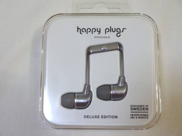 ★新品★即決★ ハッピープラグス マイク付き カナル型 イヤホン 3.5mmL字プラグ HappyPlugs 0627