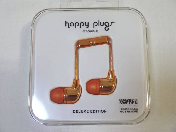 ★新品★即決★ ハッピープラグス マイク付き カナル型 イヤホン 3.5mmL字プラグ HappyPlugs 0629