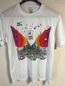 Tシャツ　ミズノ　MIZUNO　Ｏサイズ　ホワイト　大阪マラソン　ランニング