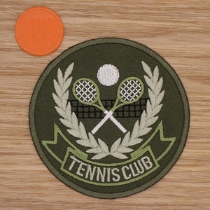 【Ｌサイズ】アイロンワッペン NO.1360 テニス テニス部 ＴＥＮＮＩＳ ＴＥＮＮＩＳ ＣＬＵＢ テニスクラブ 人気 アップリケ【郵便定形】