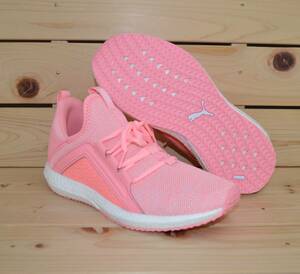  Puma 23.5cm mega Energie knitted wi men's pink series PUMA MEGA NRGY KNIT WNS lady's running sneakers 