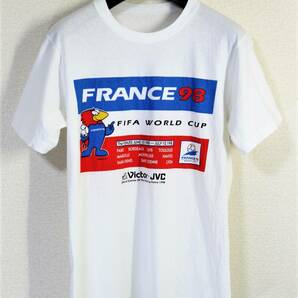 '90s ビンテージ FIFA サッカーワールドカップ 98 フランス大会 フティックス プリントＴシャツ :M ジダン・アンリ