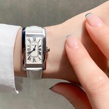 【保証書付】カルティエ タンクアメリカン K18 WG レディース 腕時計 CARTIER 時計_画像3