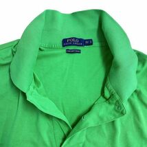 ポロラルフローレン メリヤス半袖ポロシャツ グリーン USA規格メンズ2XLT_画像4