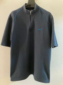 限定値下げ！NIKE GOLF ナイキゴルフ　ハーフジップ　半袖シャツ　トップス　XL 紺色