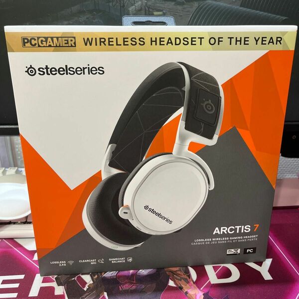 SteelSeries ARCTIS 7 ワイヤレスゲーミングヘッドセット2019 Edition（ホワイト）61508