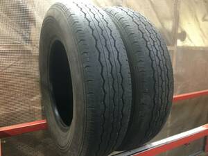 ★☆2本バリ山!! 195/80R15 107/105L LT ブリヂストン エコピア RD-613 STEEL 引取可 A70☆★