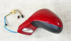* Peugeot 308 door mirror ( left side )ABA-T75F02 secondhand goods *babi long red 