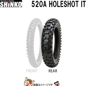 110/90-19 62M TT F520A HOLESHOT IT リア チューブタイヤ シンコー shinko タイヤ　オフロード コンペテションタイヤ 一般公道走行不可