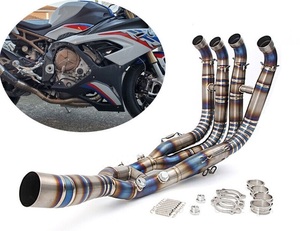  новейший BMW S1000RR 2019-2023 легкий titanium жарение inserting полный глушитель выхлопа full exhaust выпускной коллектор 