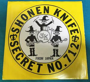 7~*Shonen Knife Shonen Knife / Secret No. 712 US record ROCK-6056-7 yellow record color record 