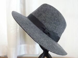 ☆RUBEN☆ルーベン　メンズ・レディース　灰色帽子　中折れハット　サイズ５７cm〜５９cm　キャップ　帽子　ウール