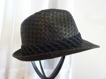 ☆Pookie☆メンズ　黒色帽子　ペーパーハット スタイル帽子　サイズ５７cm〜５９cm　キャップ　帽子　韓国製_画像3