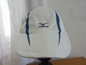 ％MIZUNO％ミズノ　男女兼用　スポーツキャップ　ホワイト模様入　サイズ５７cm〜５９cm　キャップ　帽子