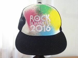 ％ROCK IN JAPAN FES. 2016％男女兼用　トラッカーキャップ 　サイズ５７cm〜６０cm　キャップ　帽子