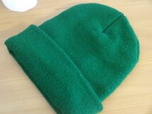 「Tuque」メンズ・レディース　緑色　スタイルハット ニット帽　サイズ５６cm〜５９cm　キャップ　帽子　アメリカ製_画像6
