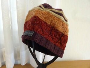 「MOON SHADOW」キッズ帽子・男女兼用　編み込みハット　ニット帽　サイズ５６cm〜５８cm　キャップ　帽子