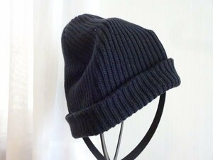 ｛JABURO｝メンズ・レディース　編み込みハット　黒色帽子　ニット帽　サイズ５７cm〜５９cm　キャップ　帽子