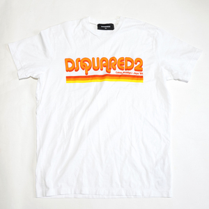 20SS Dsquared Logo женский большой размер футболка короткий рукав белый белый s72gd0224 DSQUARE2