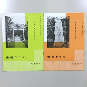 『書道グラフ　1971 4・5　墨堤周辺訪碑行　正・続』 近代書道研究所　昭和45・46