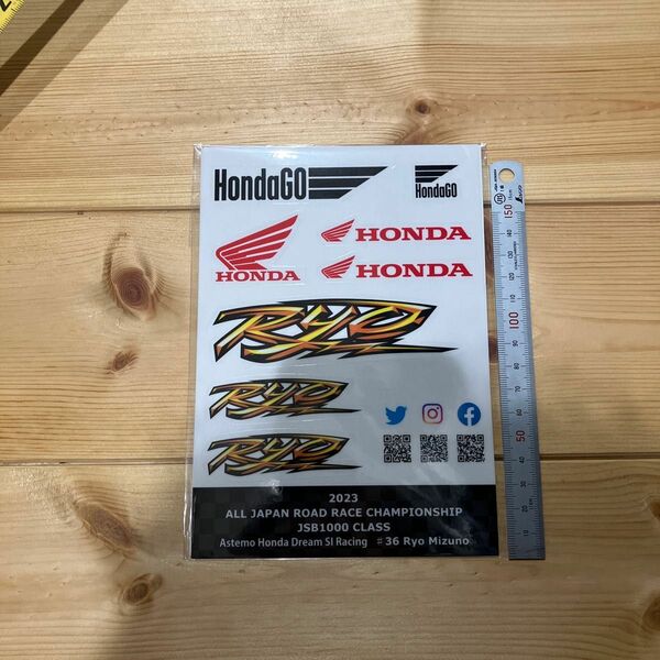 ホンダステッカー オールジャパンロードレースチャンピオンシップステッカー2023 