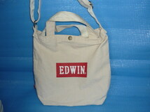 A★未使用★エドウィンEDWIN 2WAY BOXロゴショルダートートバッグ_画像2