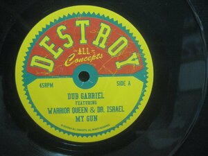 Dub Gabriel Featuring Warrior Queen & Dr Israel / My Gun ◆EP4055NO BBP◆EP