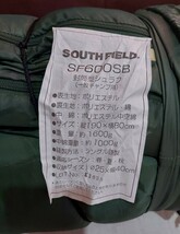 《春～秋☆SOUTHFIELD 〔SF600SB・SF704SB〕封筒型シュラフ》キャンプ・アウトドア・災害時などに役立つシュラフの２点セット_画像5