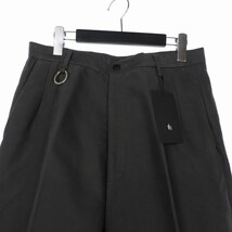 タロウホリウチ TARO HORIUCHI 21AW Wide Tapered Pants ワイドテーパードパンツ タック 2 グレー 2102‐P09B‐M メンズ_画像3