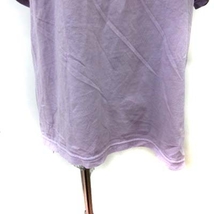 ナノユニバース nano universe Tシャツ カットソー チュニック 半袖 F 紫 パープル /YI レディース_画像3