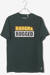 ROUGH AND RUGGED ラフアンドラゲッド DESIGN CT-01 プリント 半袖Tシャツ 1 D.GREEN ダークグリーン RR19-5-T02 /◆ メンズ