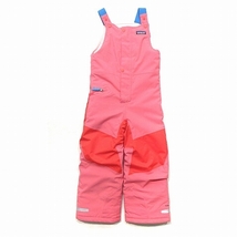 パタゴニア Patagonia 61110 スノーパイルビブ スノーパンツ オールインワン ウィンタースポーツ 子供服 女の子 ピンク 5T ■SM0 キッズ_画像1