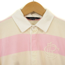 ラルフローレン RALPH LAUREN ポロシャツ ボーダー 半袖 160 国内正規 ピンク キッズ_画像6