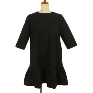  Snidel snidel One-piece flair frill 7 minute sleeve punch F black black lady's 