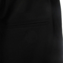 イロコイ iroquois パンツ ドローストリング ジッパーフライ ピスポケット 裾スリット 2 ブラック メンズ_画像4