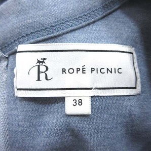 ロペピクニック ROPE Picnic ワンピース ひざ丈 長袖 カットソー 38 青 ブルー /CT レディースの画像5