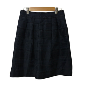  Untitled UNTITLED skirt pcs shape knees height tuck border 2 navy blue navy lady's 