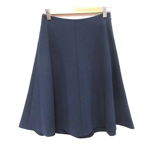  M z select m*s select flair skirt knee height 34 navy blue navy /CT lady's 