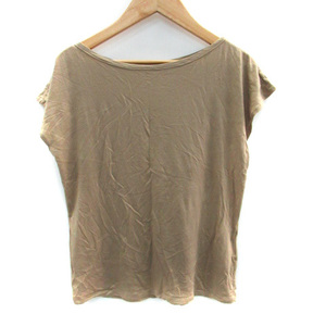  Untitled UNTITLED cut and sewn French sleeve round neck thin 2 beige /SM5 lady's 