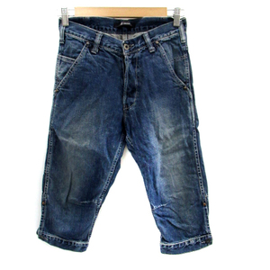  Johnbull JOHNBULL Denim pants jeans shorts woshu processing button fly SS blue blue /SM30 men's 