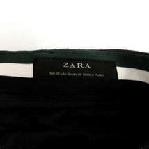 ザラ ZARA パンツ テーパード ストレッチ ウエストゴム ストライプ ネイビー 紺 ホワイト 白 USA30 メンズ_画像7