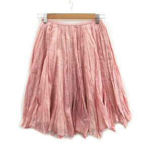  Lois Crayon Lois CRAYON gathered skirt flair skirt mi leak height M pink /MS7 lady's 