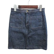 アーペーセー A.P.C. デニム ミニ スカート インディゴ 34 レディース_画像1