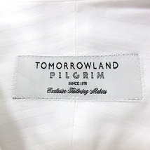 トゥモローランド TOMORROWLAND PILGRIM シャツ ストライプ 半袖 M 白 ホワイト /MN メンズ_画像5