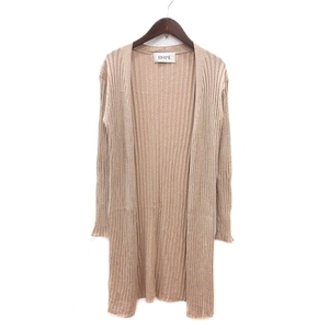  Rope ROPE cardigan knitted lame beige /MN lady's 