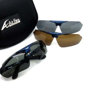  air Flex Athlete Airflex ATHLETE B-BL-1 polarizing lens 3 pieces set sunglasses 