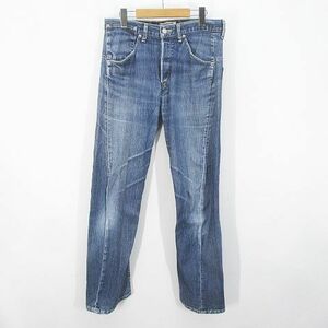 リーバイス Levi's 00001-29 ENGINEERED JEANS REGULAR ロング丈 デニムパンツ ジーンズ W33 インディゴ系 濃紺 ボタンフライ 綿 コットン