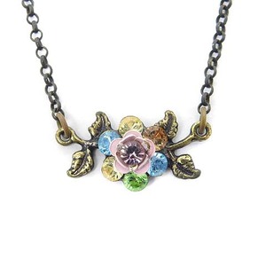 ミハエルネグリン Michal Negrin ネックレス フラワー ストーン ブロンド /MF ■OS レディース