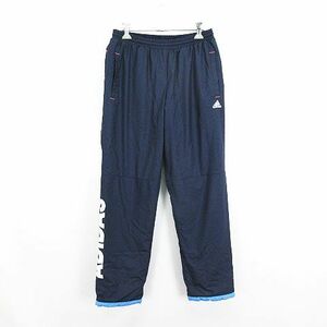 アディダス adidas FN1631 パンツ ボトムス ロング丈 ロゴ 中綿 裏起毛 S ネイビー スポーツウェア ※EKM レディース