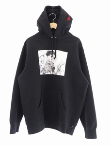 シュプリーム SUPREME × AKIRA アキラ 17AW Arm Hooded Sweatshirt アーム プリント プルオーバー パーカー L 黒 ブラック ☆AA★■ 23051